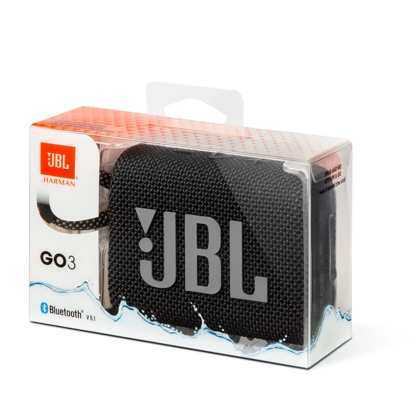 JBL- Portable Waterproof Speaker - Black