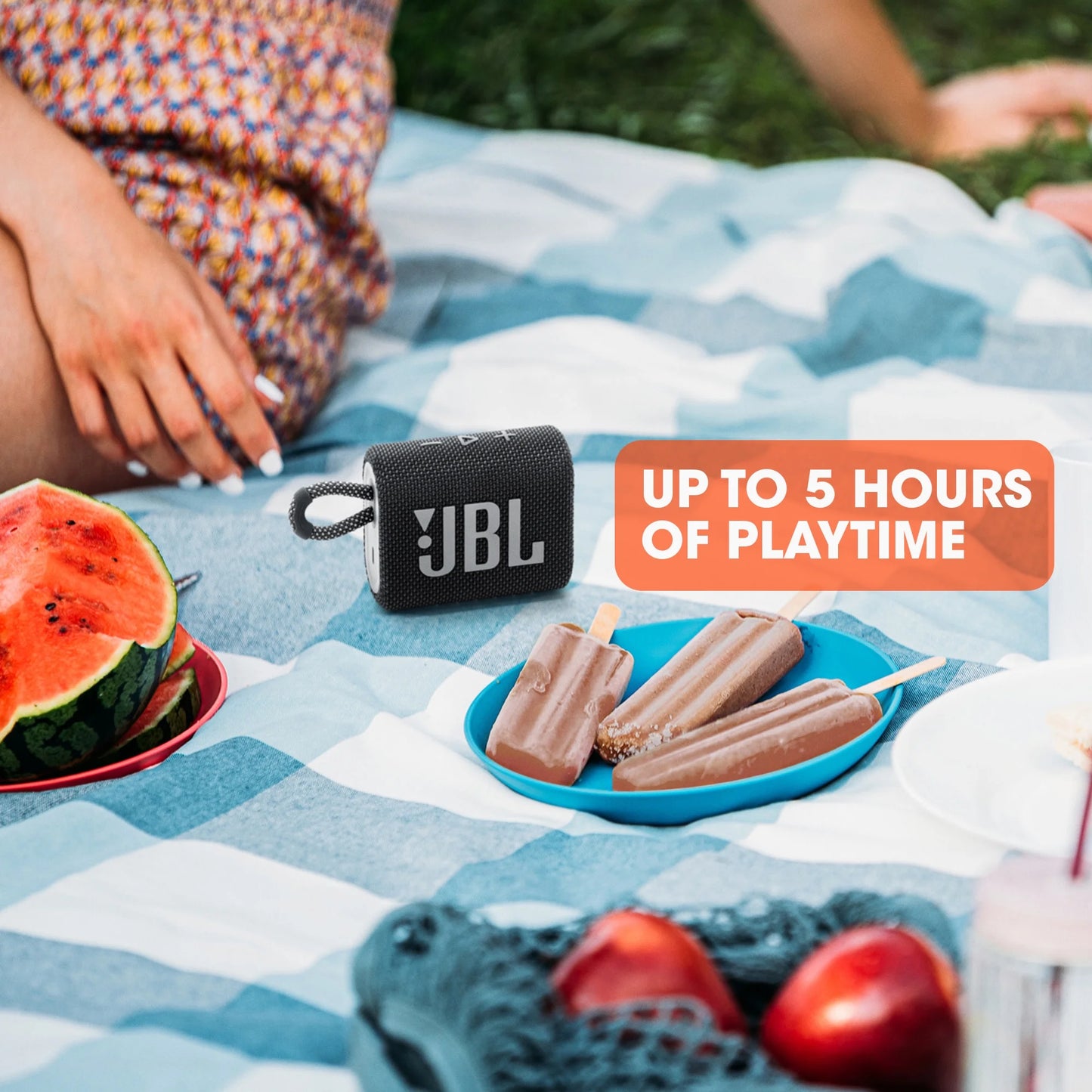 JBL- Portable Waterproof Speaker - Black