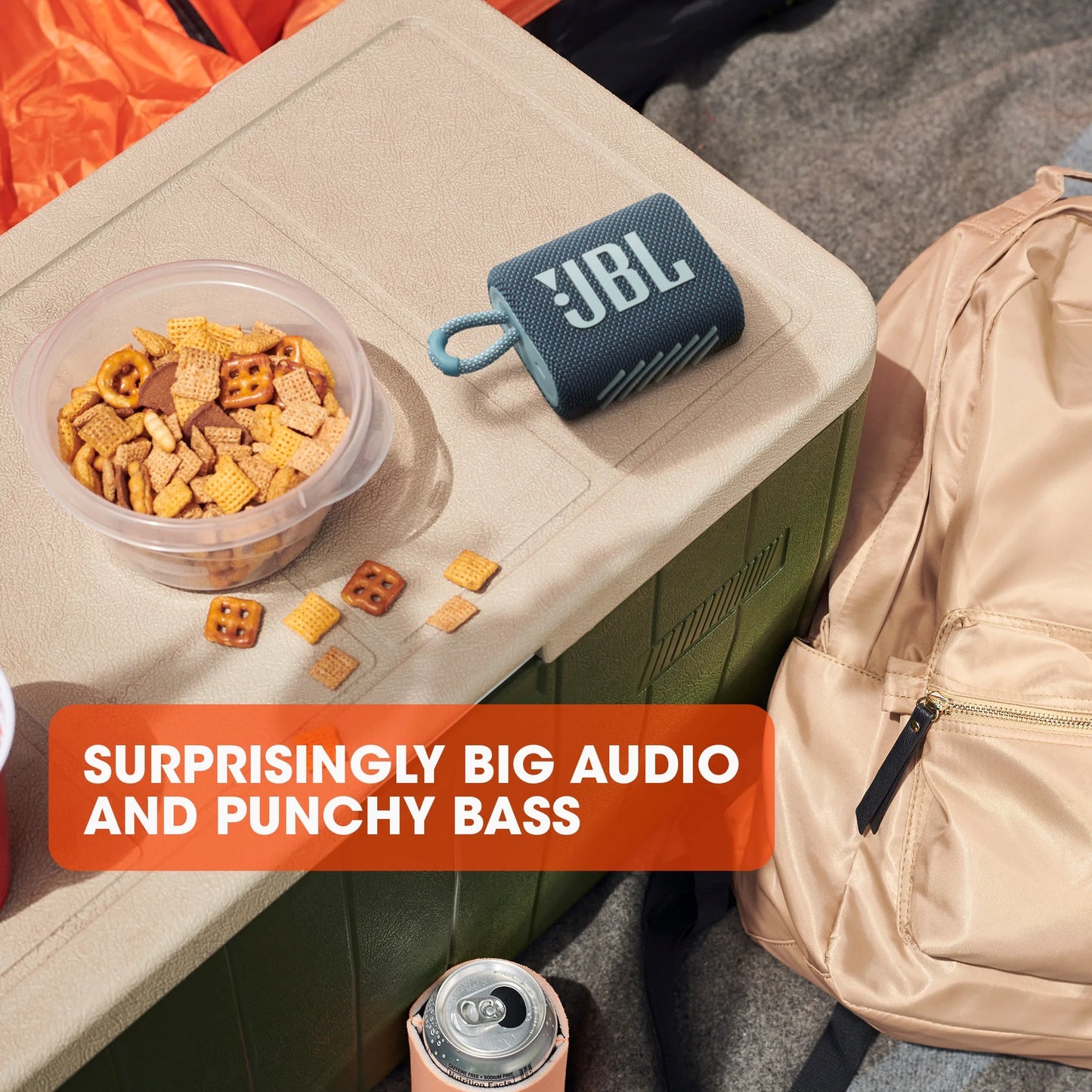 JBL- Portable Waterproof Speaker - Black