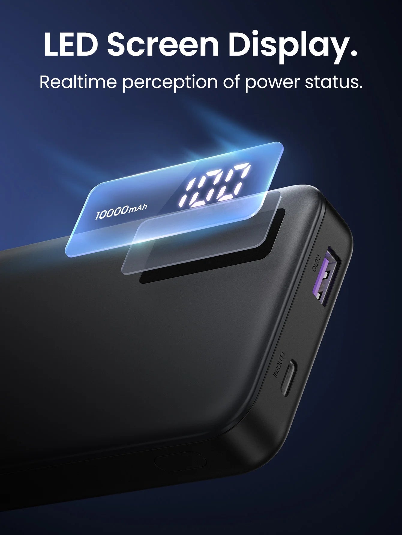 10000Mah Power Bank, 20W Fast Portable Charger for Iphone