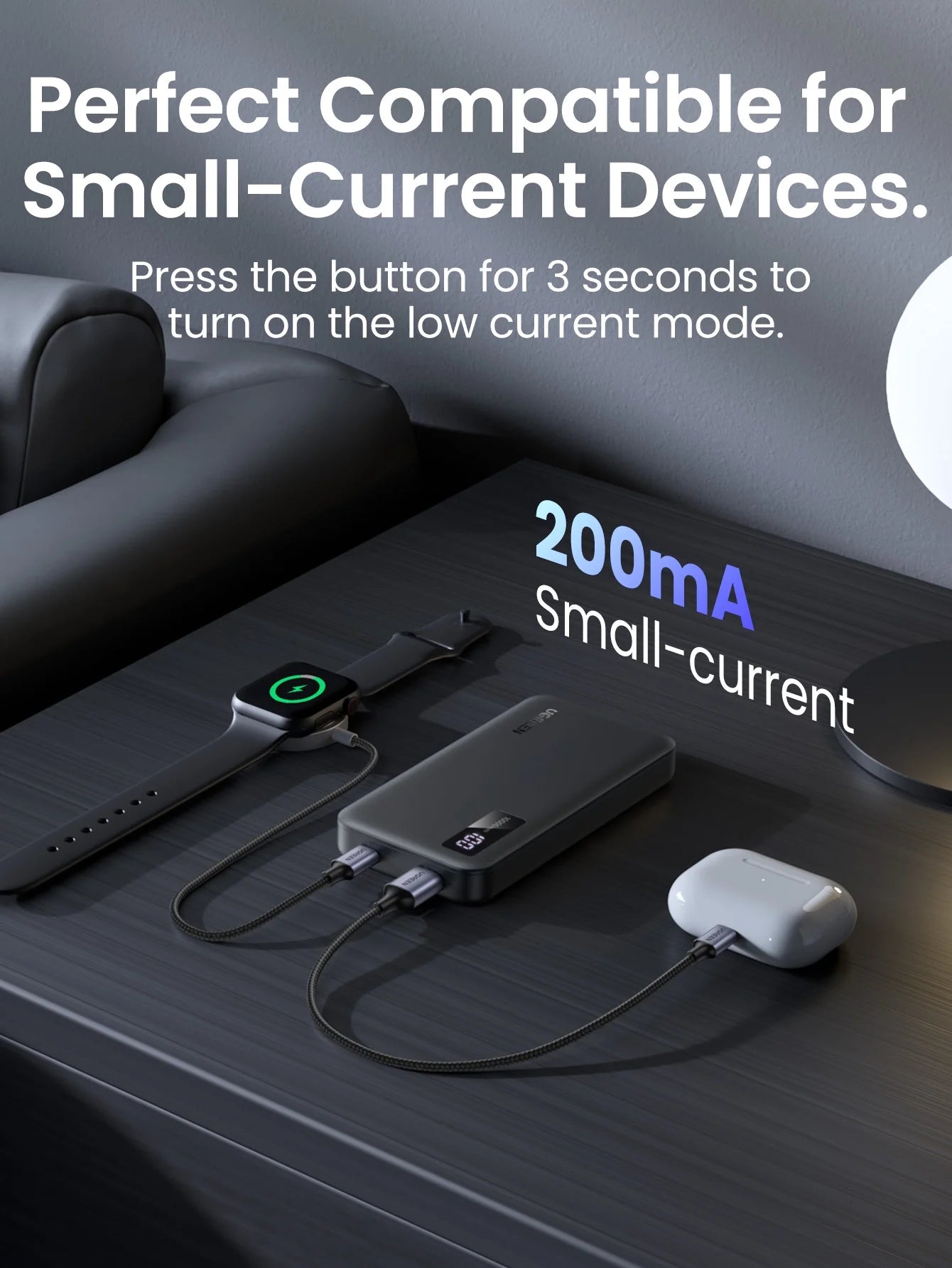 10000Mah Power Bank, 20W Fast Portable Charger for Iphone